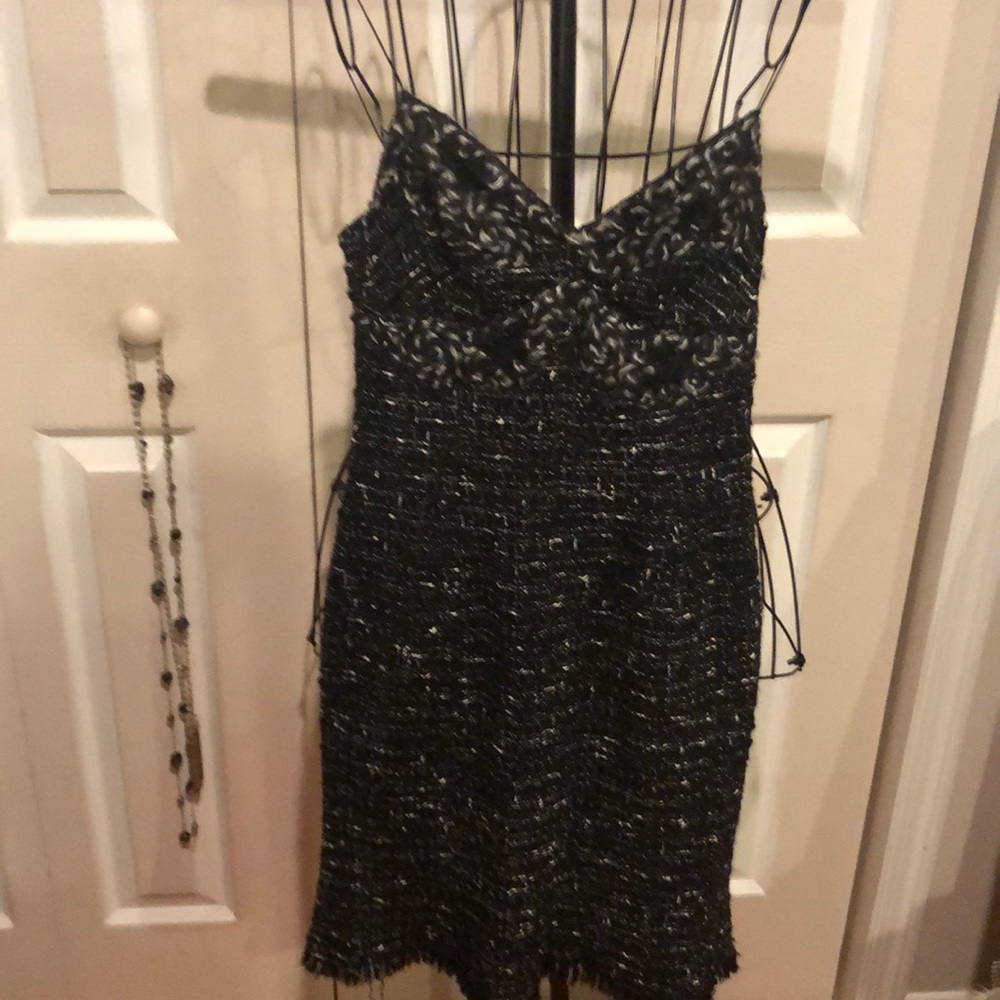 Size 34 Emanuel Ungaro black and white dress